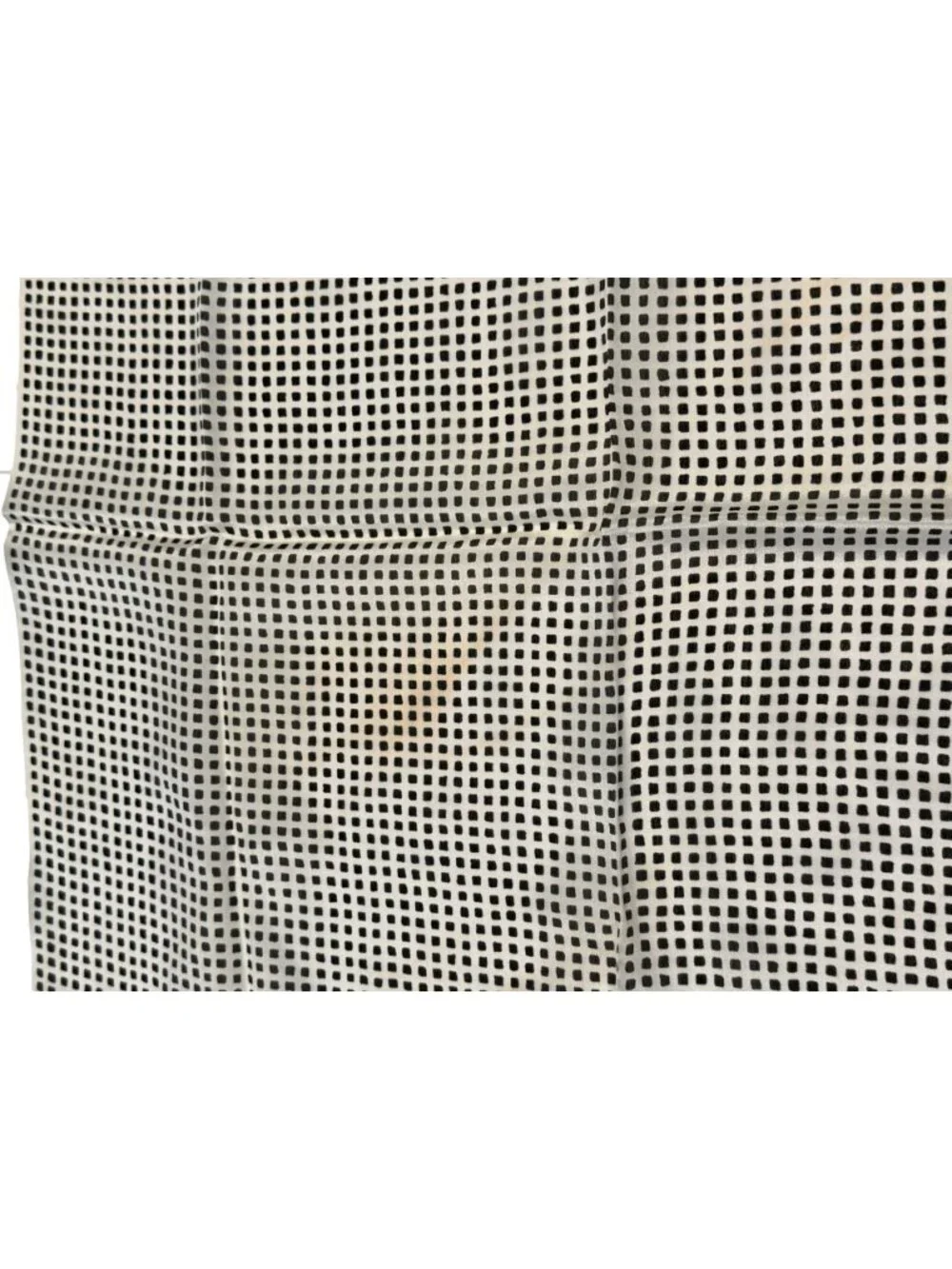 Vera Black White Geometric Grid Print Square Scarf 24